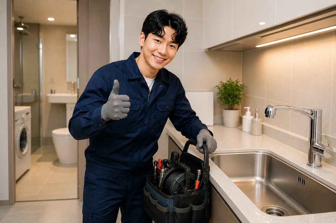 포승읍 배관막힘 마무리점검